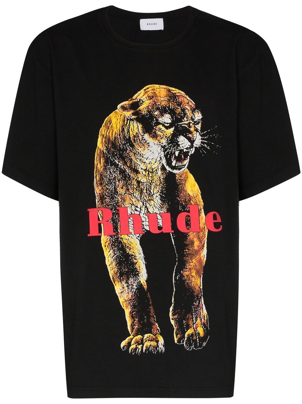 Rhude Logo Tiger Print Shirt