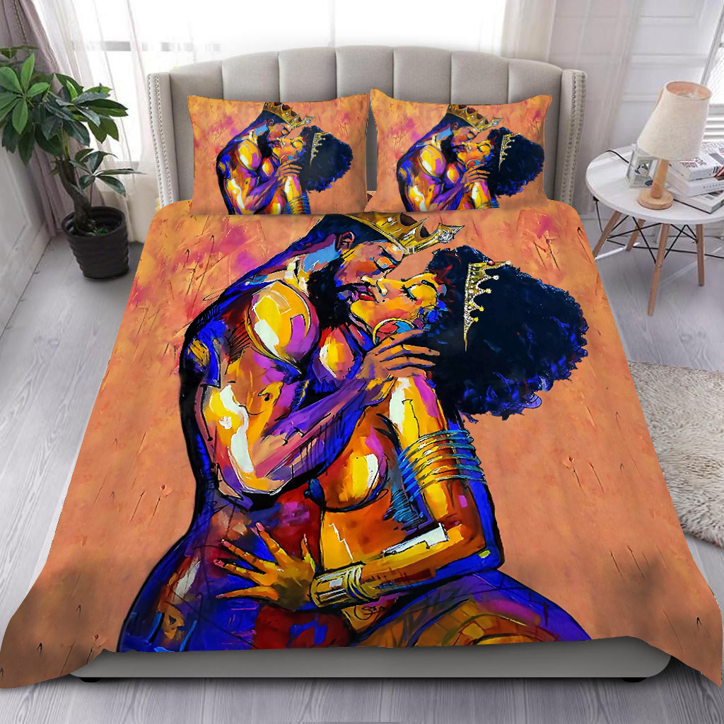 Tmarc Tee African Couple Love Bedding Set-Ml