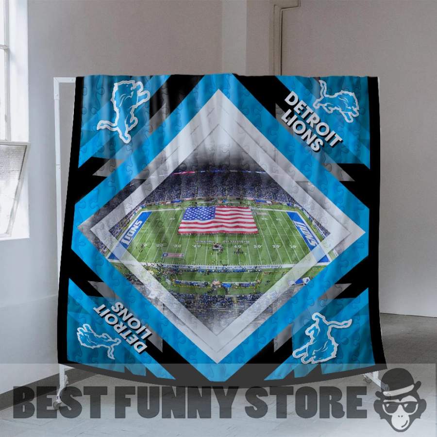 Pro Detroit Lions Stadium Quilt For Fan