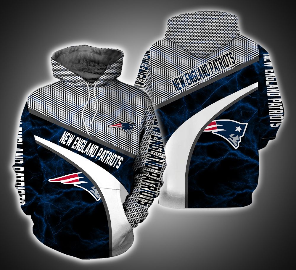 New England Patriots Armor Ver.2 3D Print Hoodie