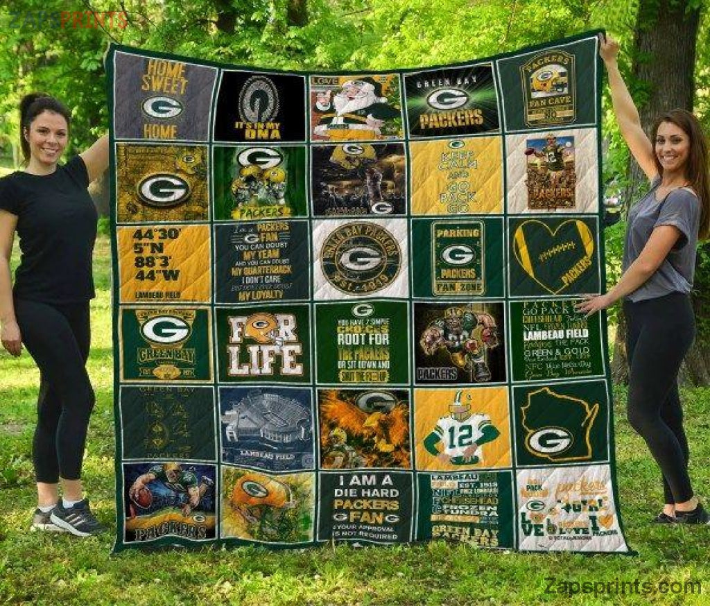 Green Bay Packers Home Sweet Home V19 3D Printing Quilt Gift For Fan Football Lovers