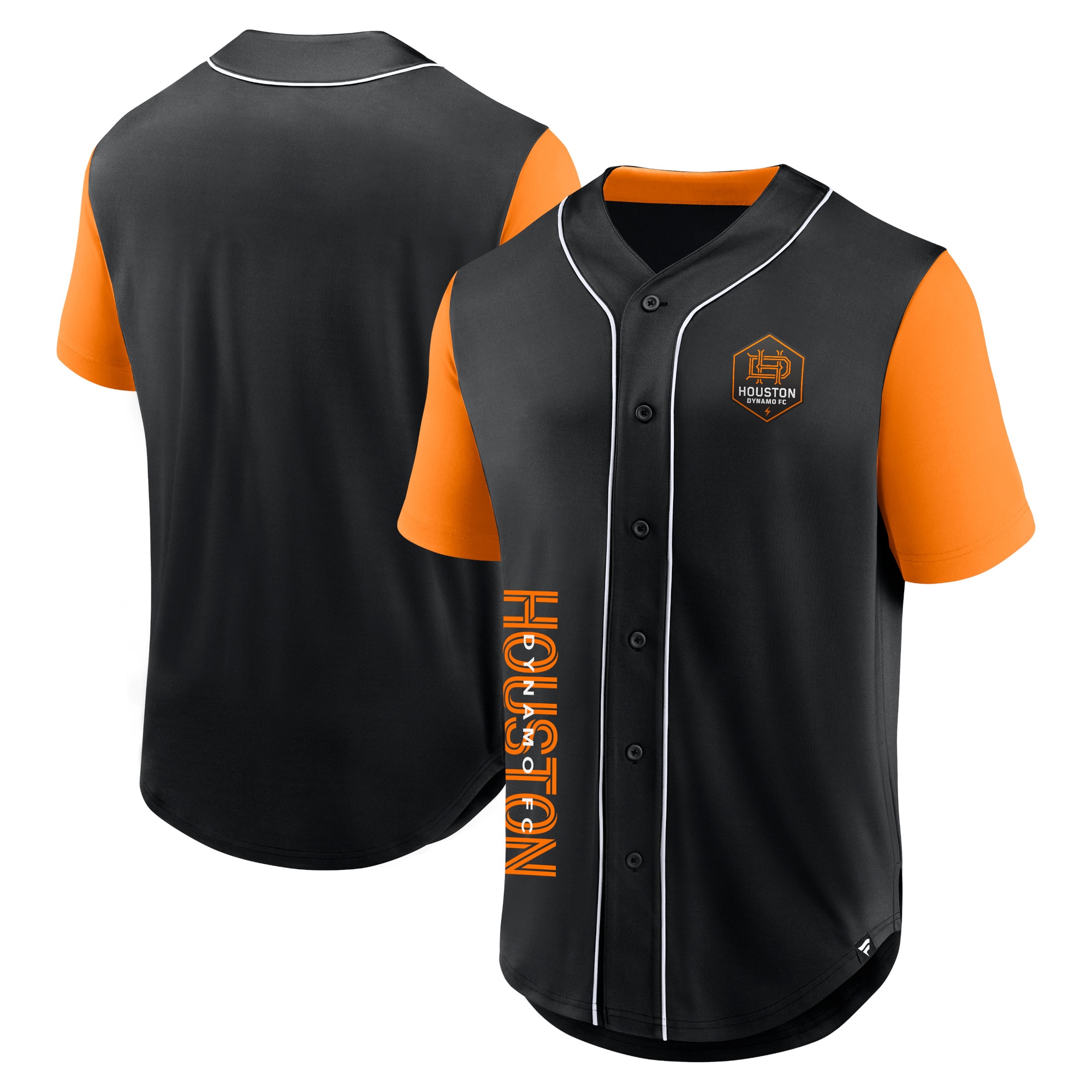 Houston Dynamo FC Branded Balance Fashion Baseball Jersey – Black