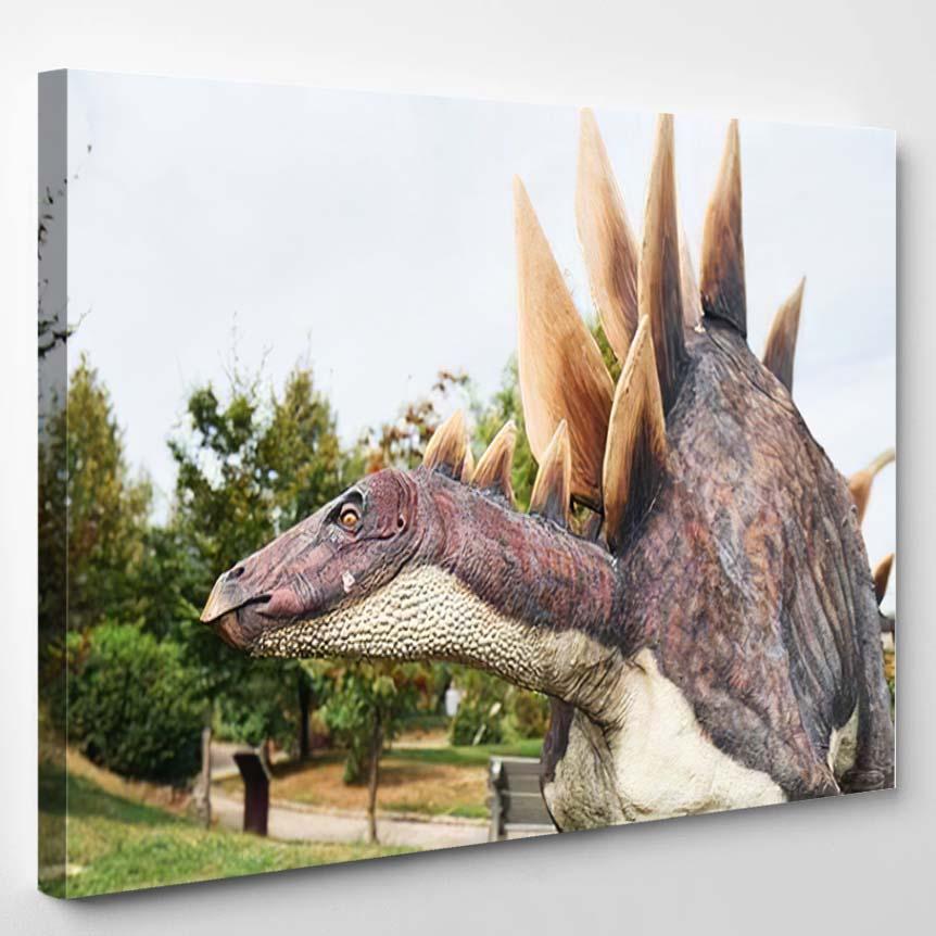 Quality Replicas Dinosaurs Museum Park Outdoors 1 – Dinosaur Animals Canvas Print