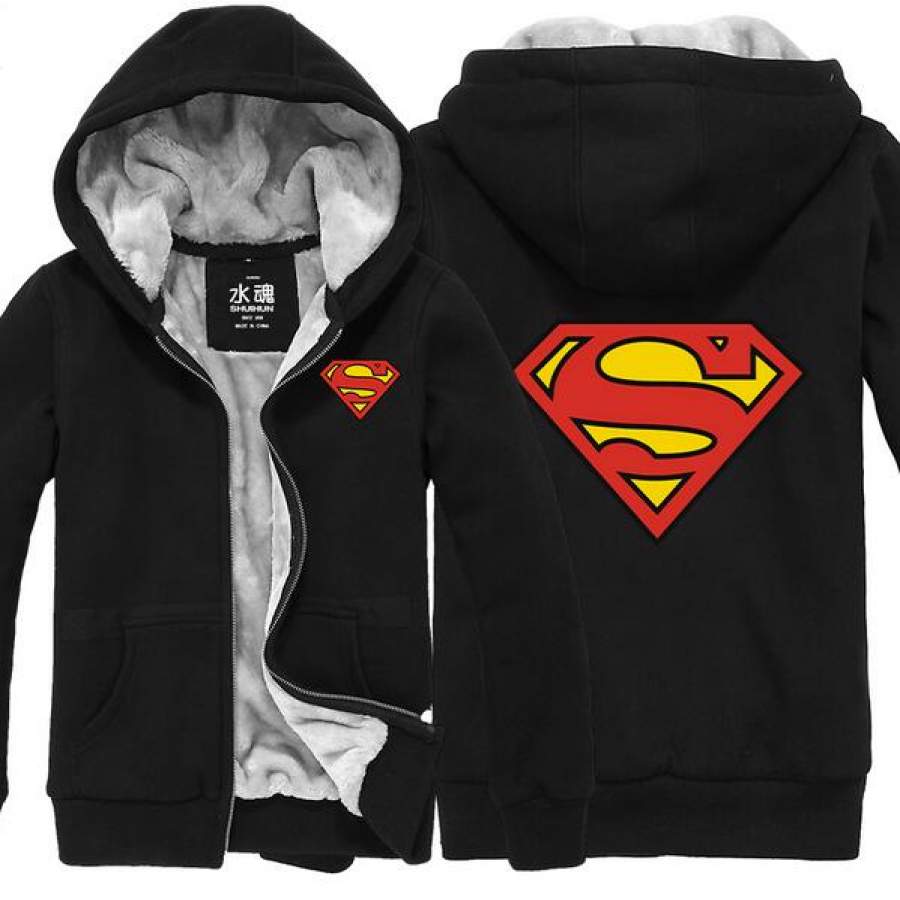 Superman Hoodie Superhero  Jacket High quality Sweatshirt