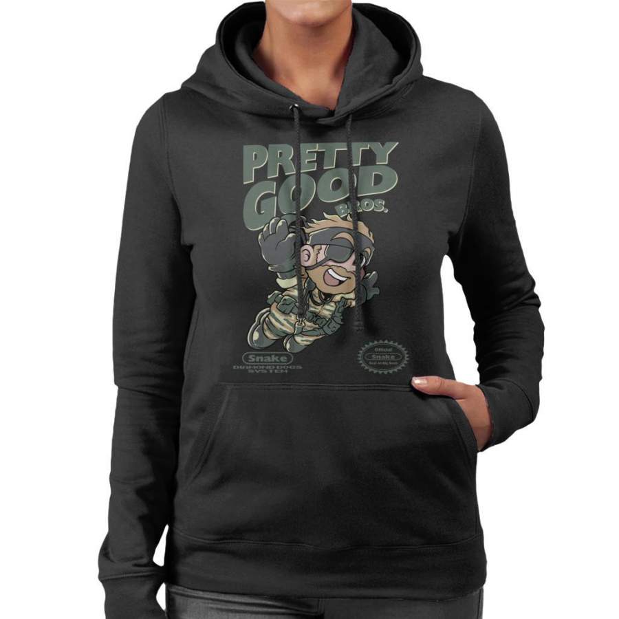 Pretty Good Snake Mario Bros Metal Gear Solid Women’s Hooded Sweatshirt