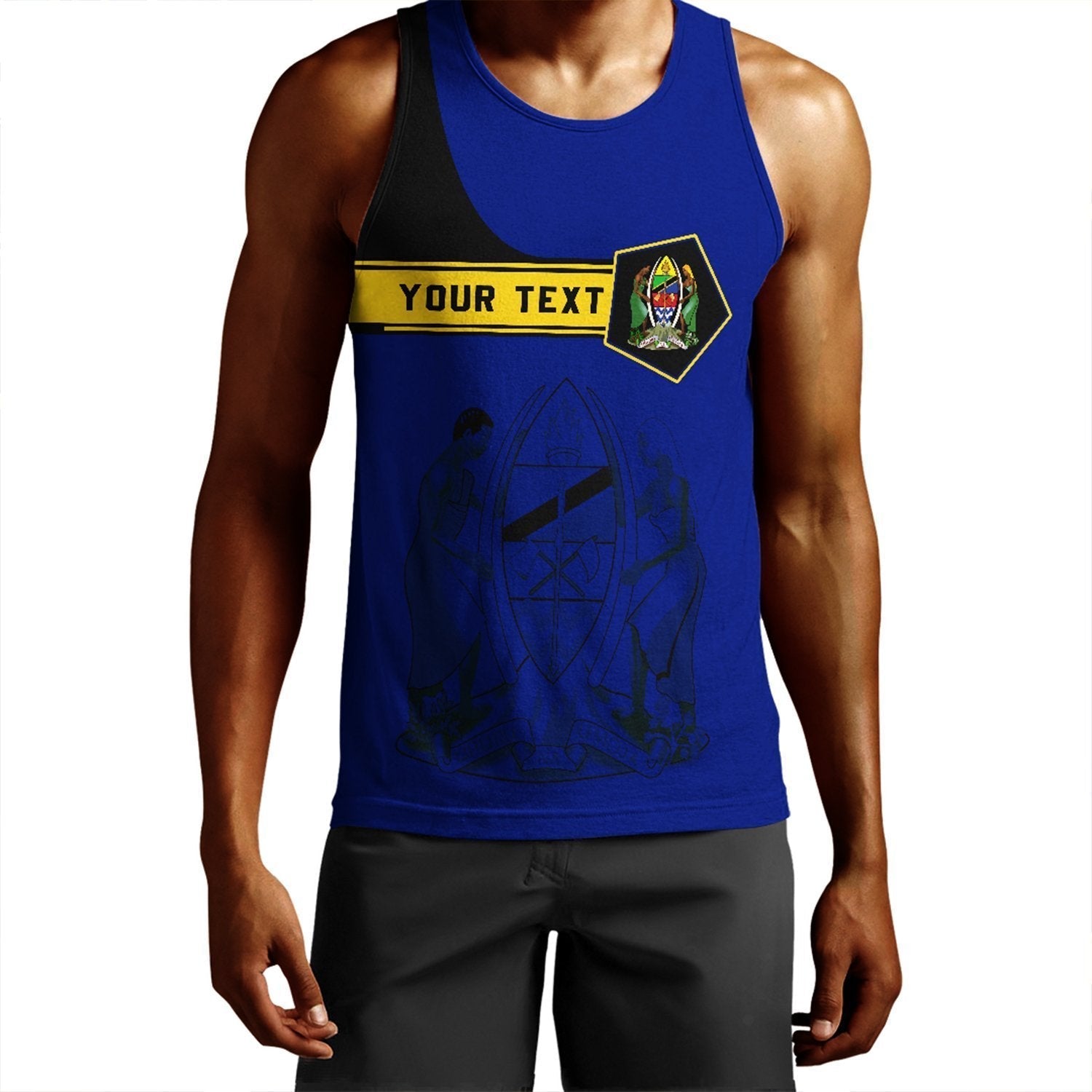 (Custom) African Tank Top – Tanzania Men’S Tank Top Pentagon Style