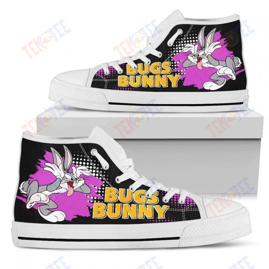 Mens Womens Bugs Bunny High Top Convers Shoes Custom Shoes Nice And Comfortable TDT325