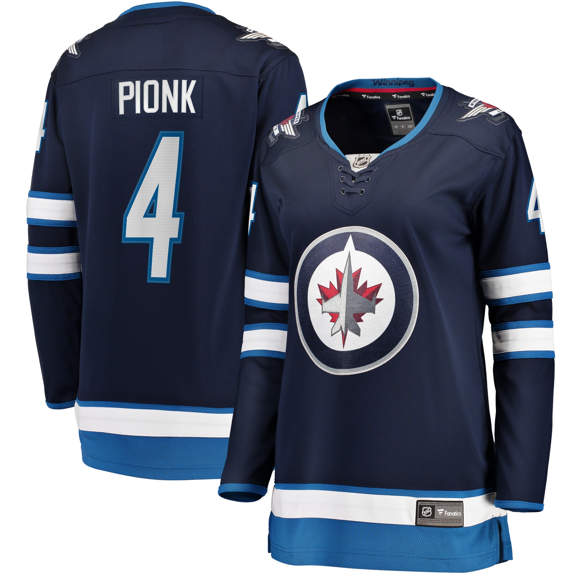 Women's Winnipeg Jets Neal Pionk Navy Home Breakaway Player Jersey