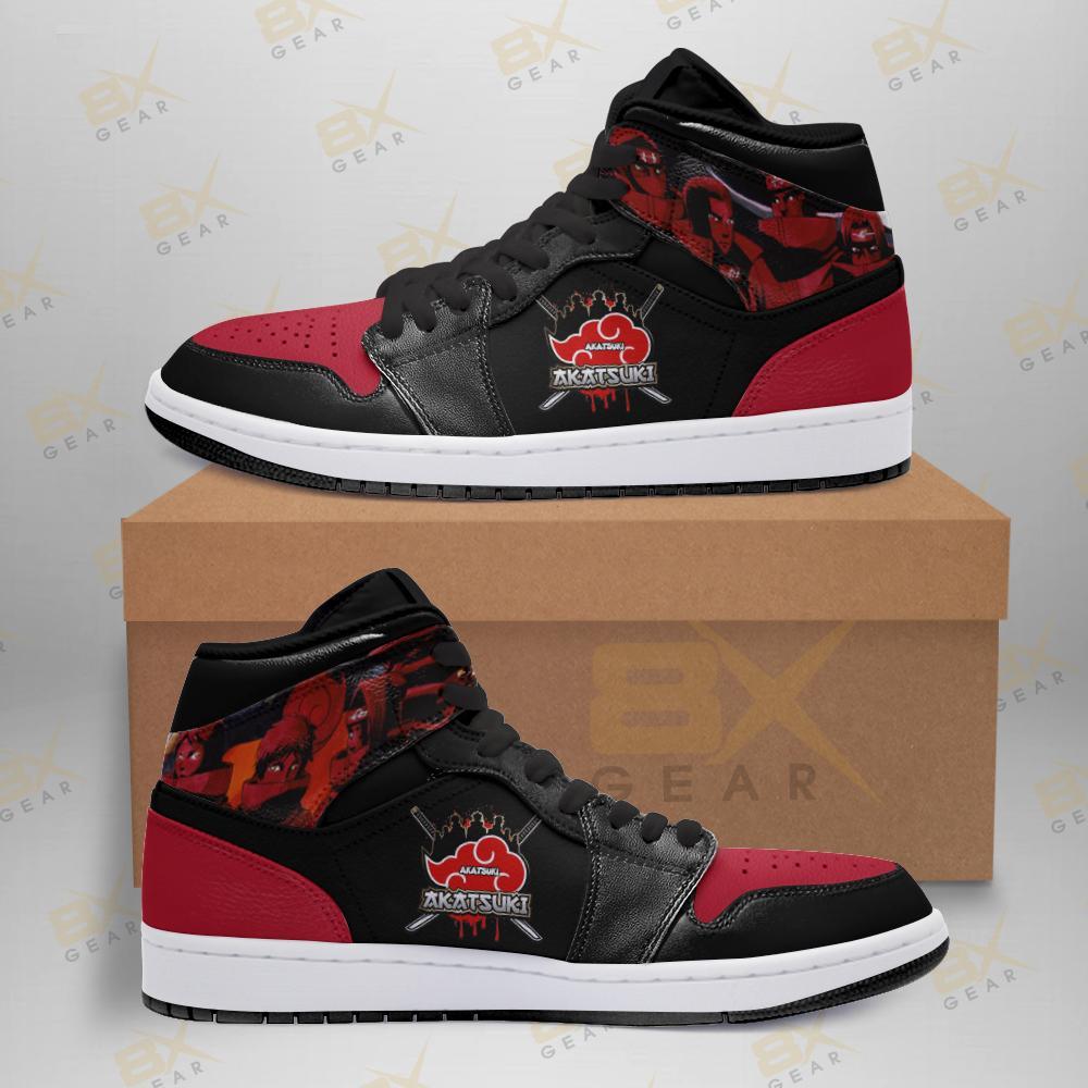 Akatsuki Seal Sneakers Naruto Jd Shoes Anime Fan