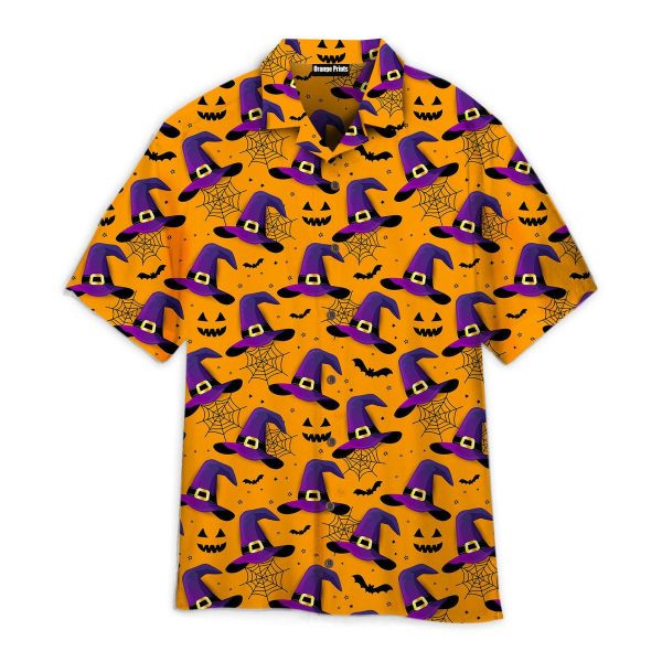 Witch Hat Spider Halloween Pattern Hawaii Shirt For Men Women Ha103913