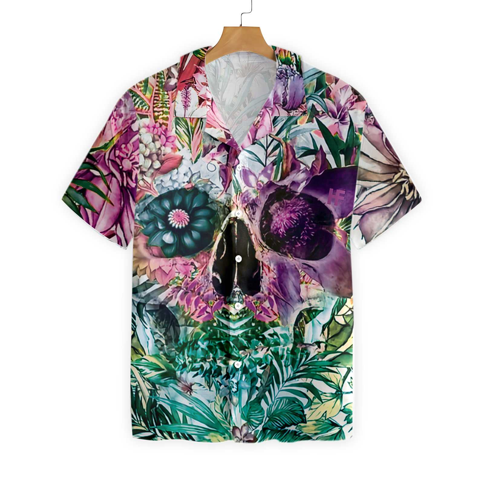 Summer Tropical Skull Pattern Hawaii Shirt Ha65041