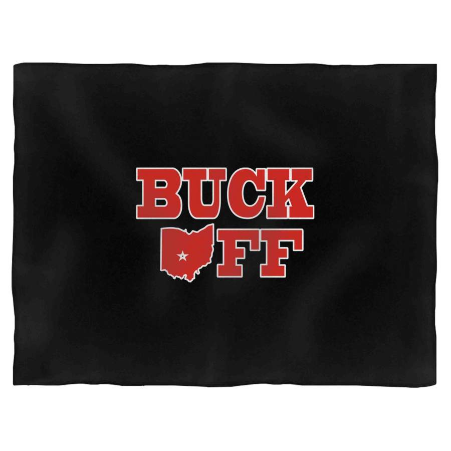 Ohio State Buckeye Buck Off 1 Blanket