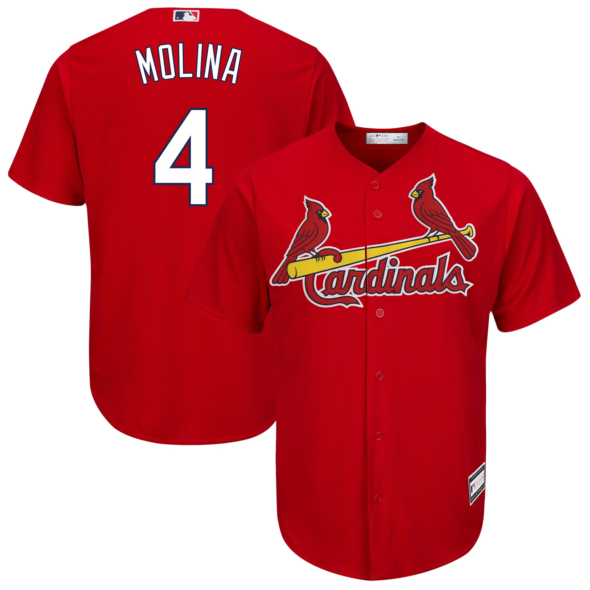 Yadier Molina St. Louis Cardinals Big & Tall Replica Player Jersey – Red