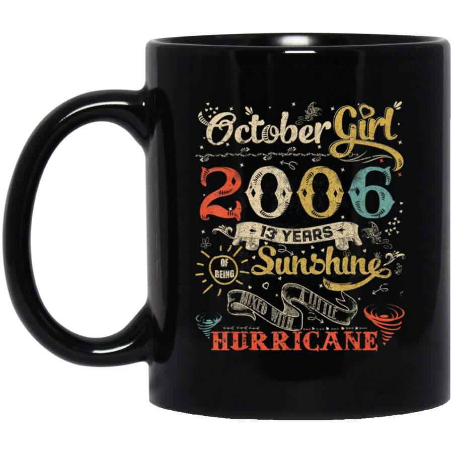 Classic 13th birthday gift girl women Vintage October 2006 Coffee Mug