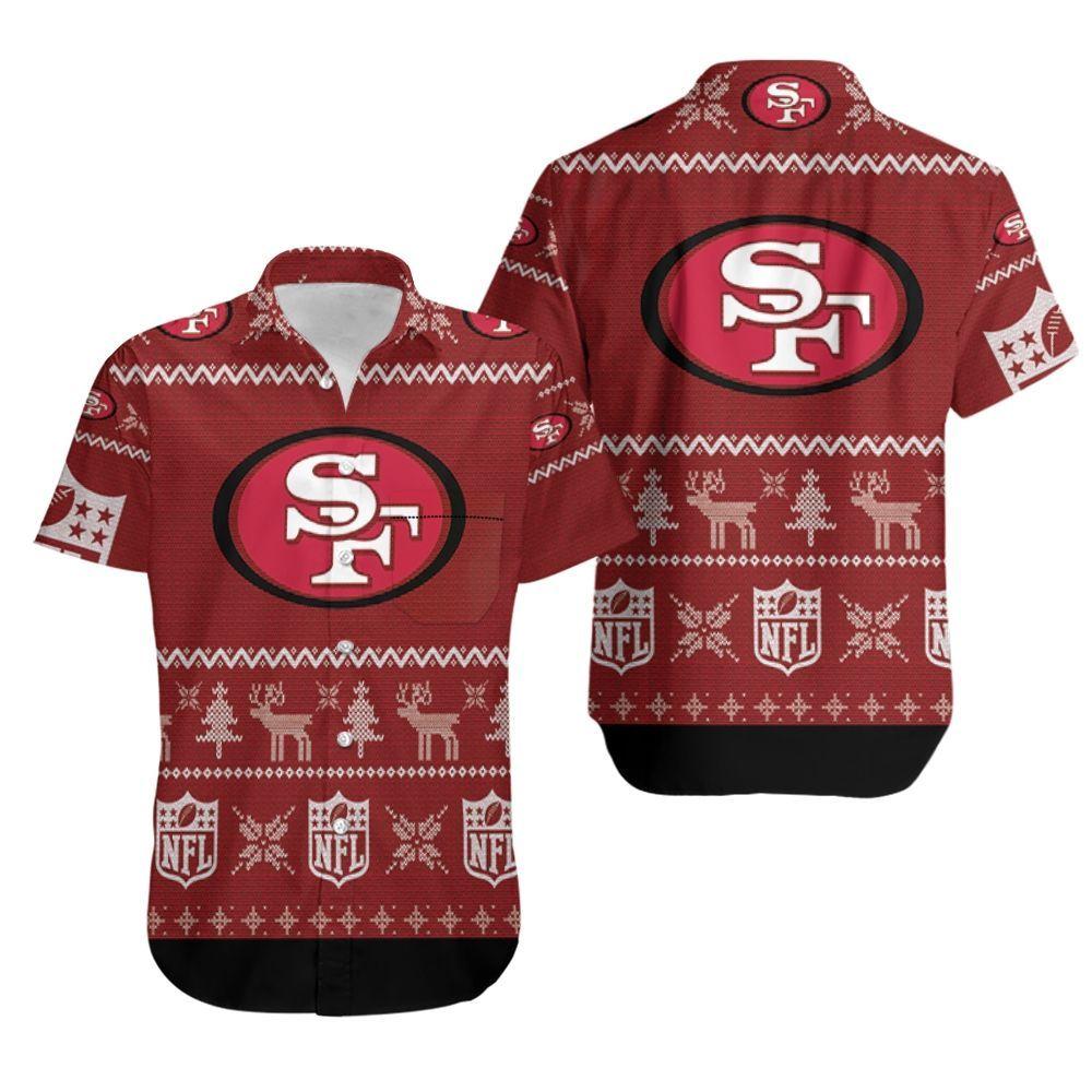 Beach Shirt San Francisco 49Ers Ugly Christmas 3D Printed Sweatshirt Ugly Hawaiian Shirt