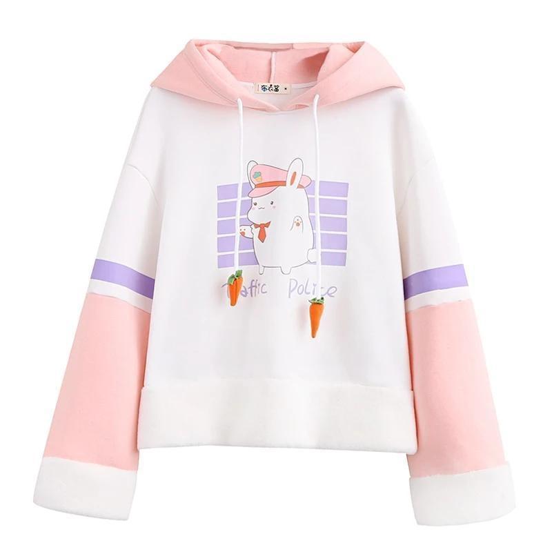 Bunny Traffic Police Hoodie