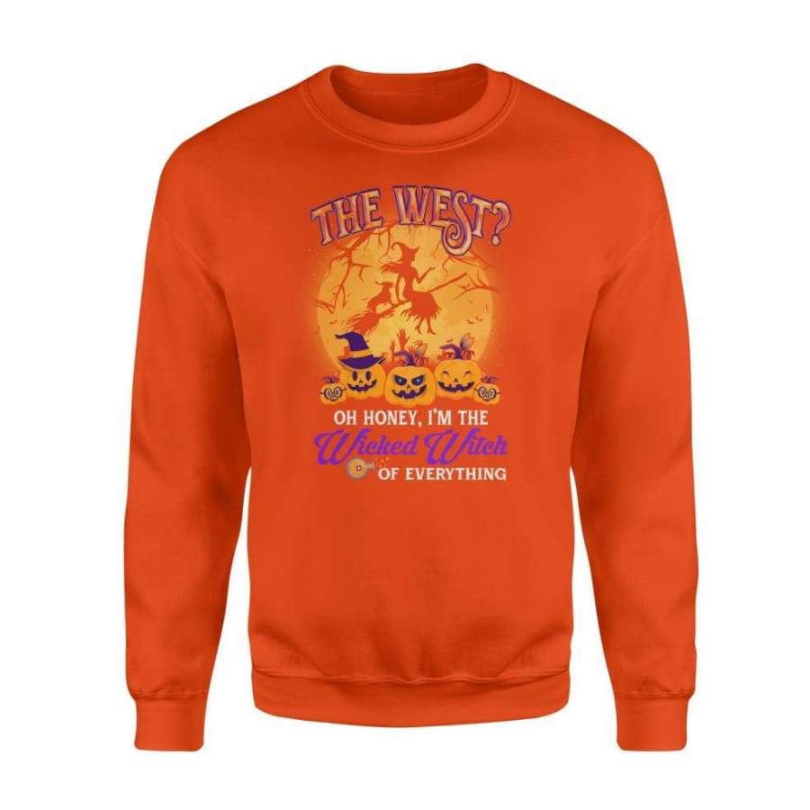The West Oh Honey I’m The Wicked Witch Of Everything Pitbull Halloween Costume – Standard Fleece Sweatshirt
