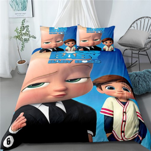 The Boss Baby 12 Duvet Cover Pillowcase Home Decor 3D Bedding Set 9501