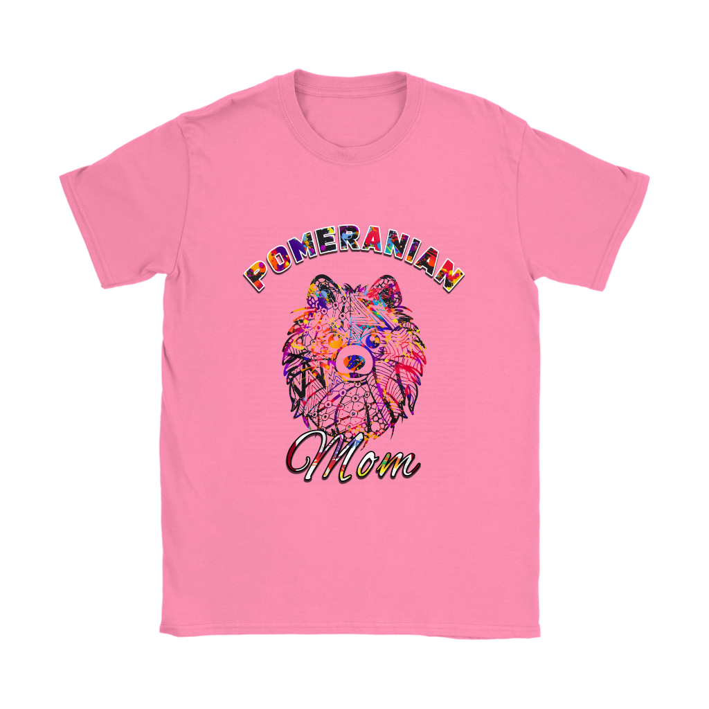 Colorful Pomeranian Mom T-Shirts & Hoodies