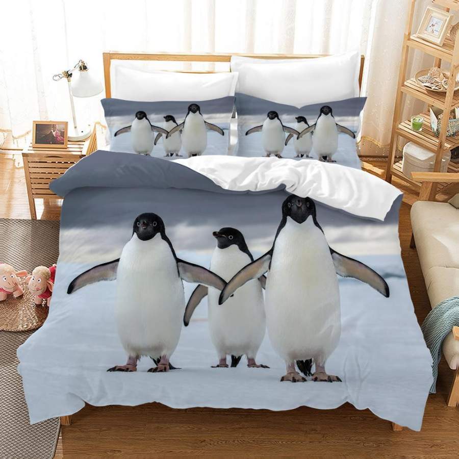 3D Polar Penguin Quilt Cover Set Bedding Set Pillowcases 102