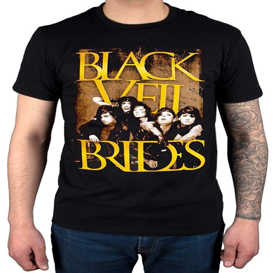 Black Veil Brides ‘Golden’ ‘Goodbye Agony’ ‘The Black Mass’ ‘Wild Ones’ ‘Church Tour’ T-Shirt