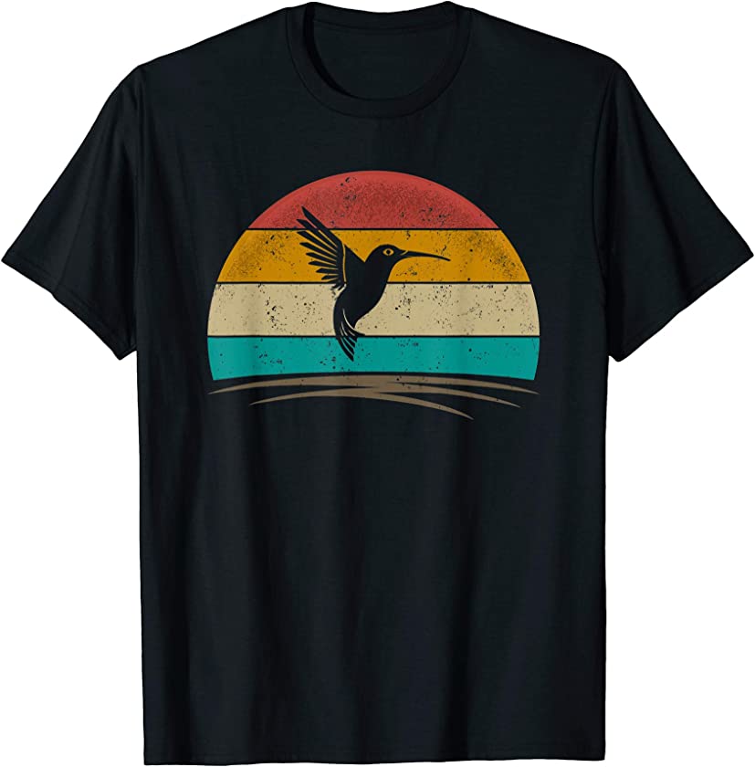 Vintage Hummingbird Retro Distressed Hummingbird Men Women T-Shirt