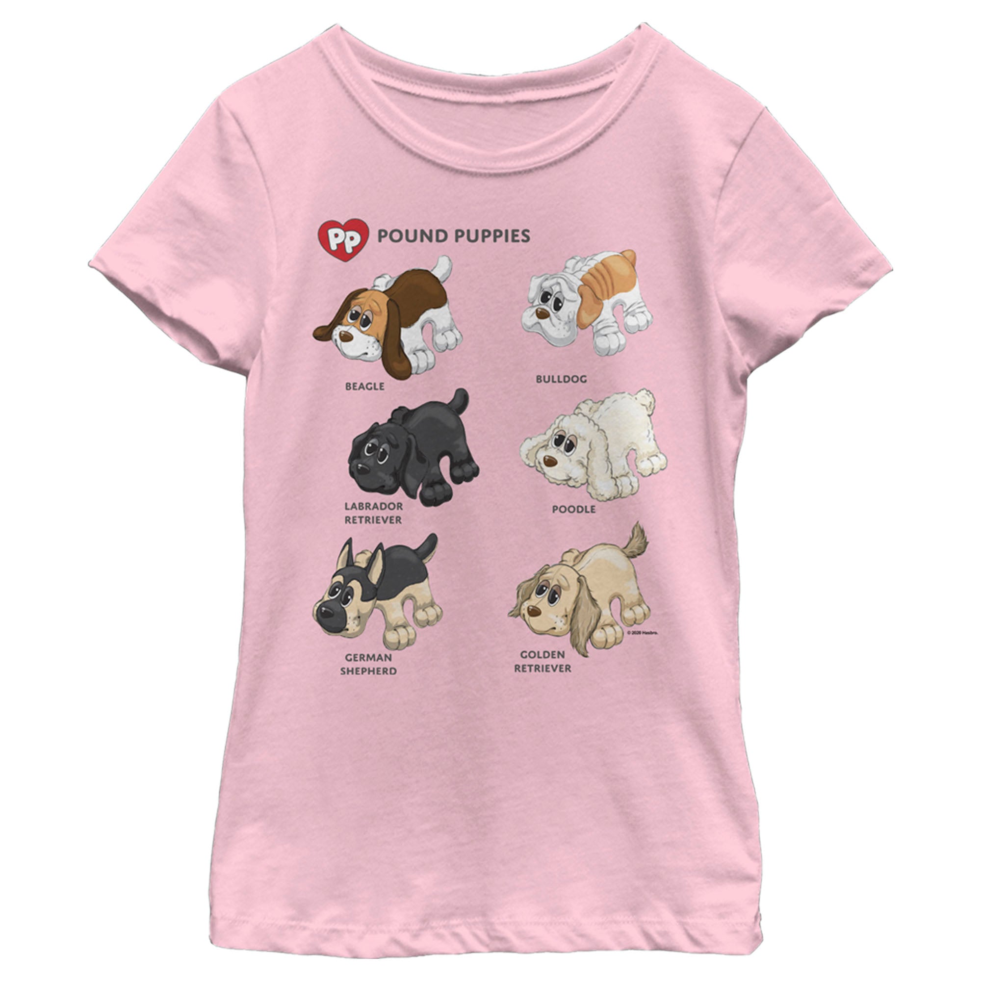 Pound Puppies Girl’S Puppy Chart  T-Shirt