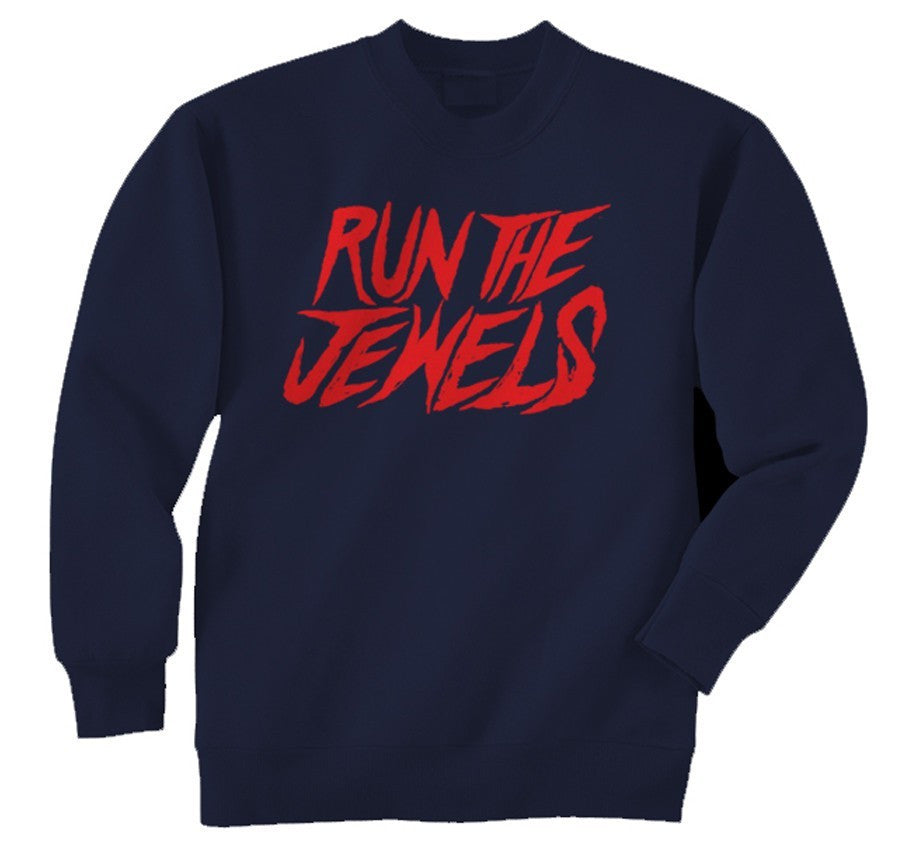 Run The Jewels Type Crew Sweatshirt - Navy