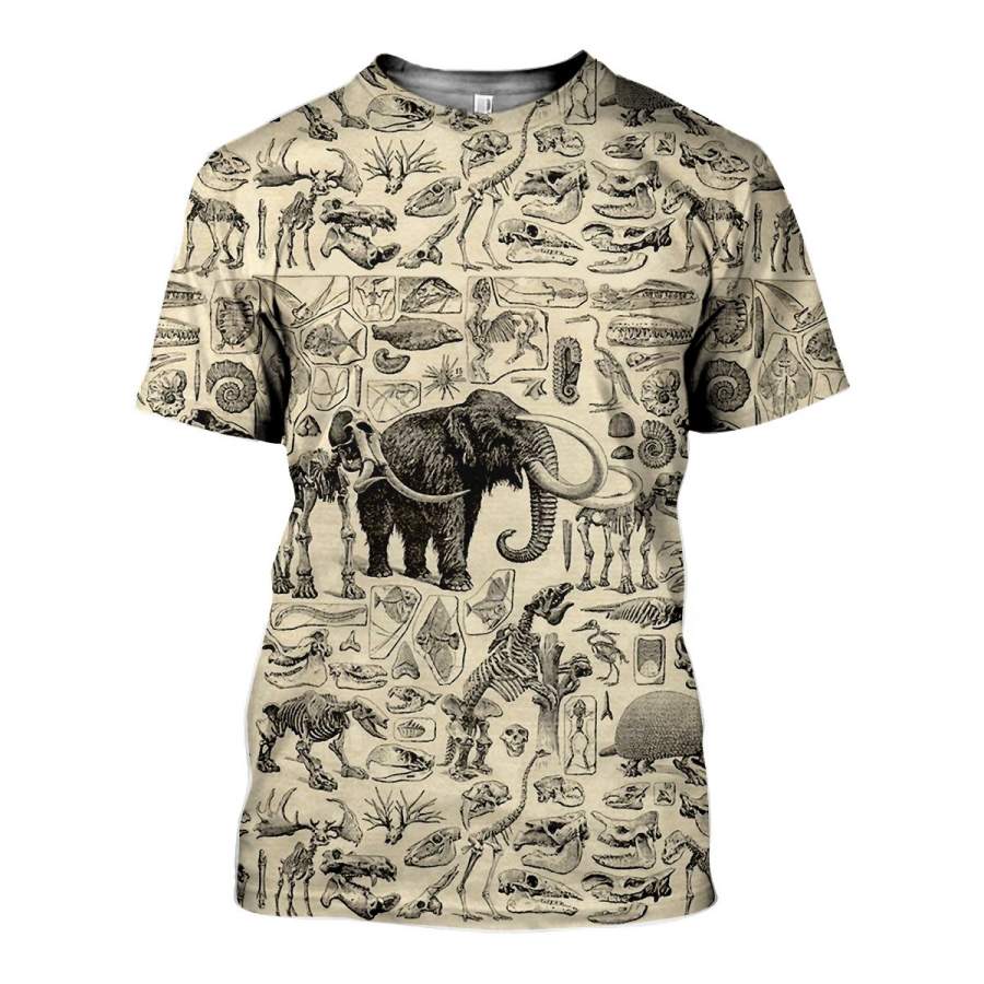 3D All Over Printed Prehistoric Animals Shirts and Shorts