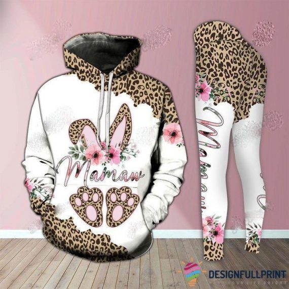 Birthday Gift Idea For Mom Mama Bunny Hoodie And Leggings Set Ln