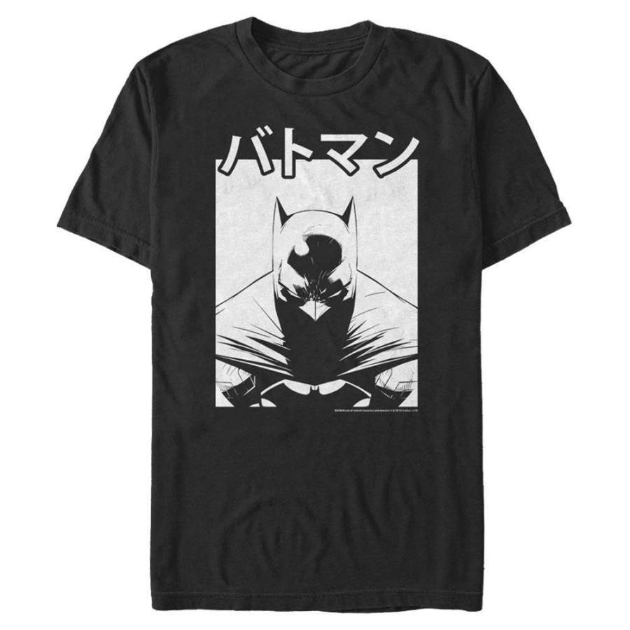 B&W Kanji Batman – DC Comics: Batman Black T-Shirt