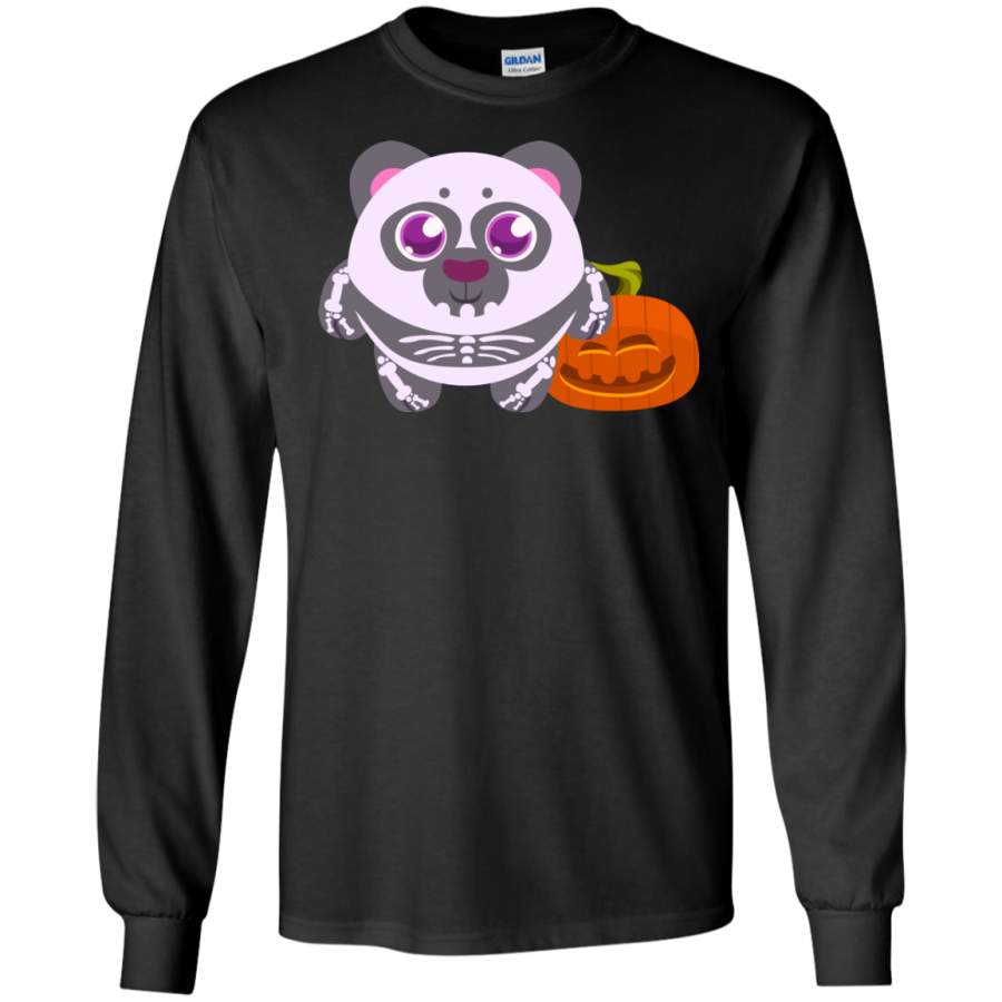 Halloween, Panda skeleton cute fuuny LS shirt/Hoodie/Sweatshirt