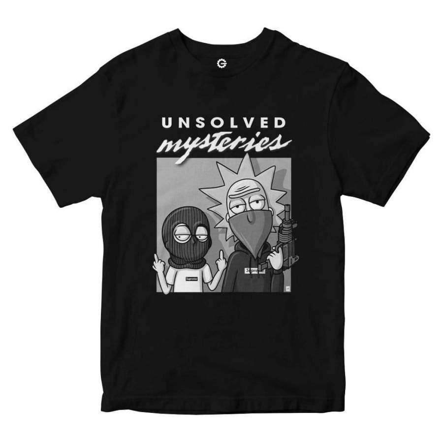 Rick And Morty Unsolved Mysteries Custom Men Tshirt - EmprintsTOP