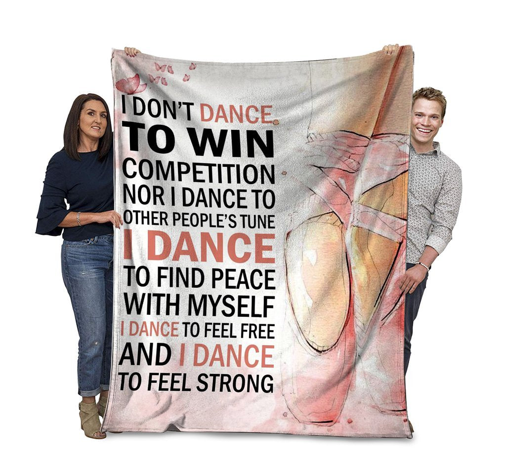 Ballet Dancer, Gift For Ballet Dancer Fleece Blanket