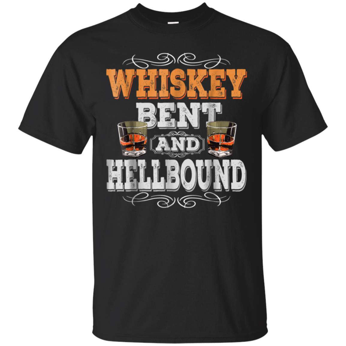 Vintage Whiskey Bent and Hellbound Western Saloon Bar Shirt