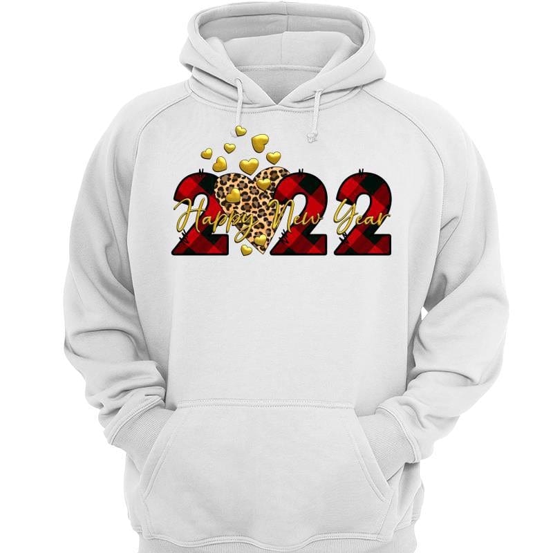 Checkered Leopard New Year 2022 Gift Hoodie Sweatshirt