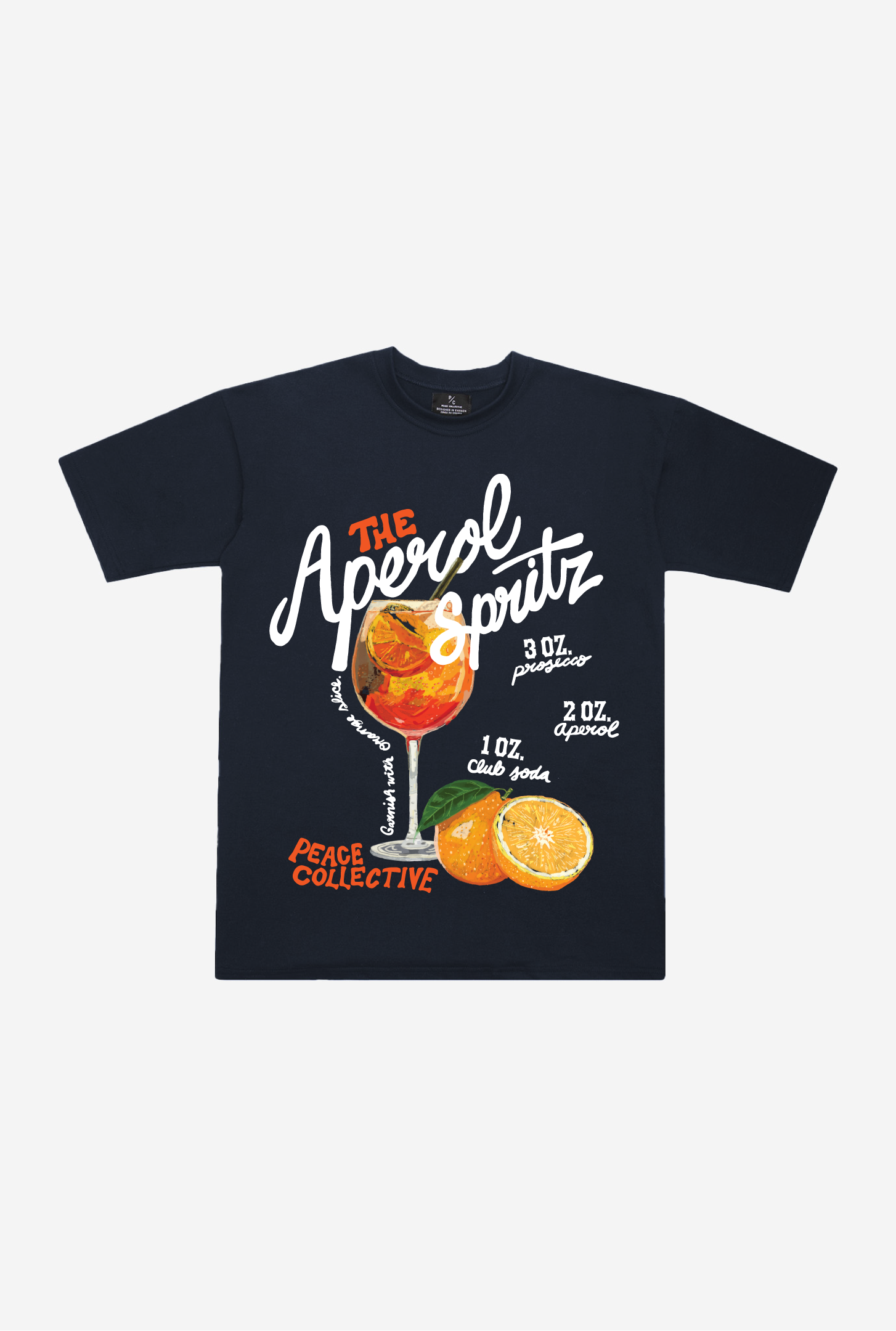 The Aperol Spritz Premium T-Shirt – Navy