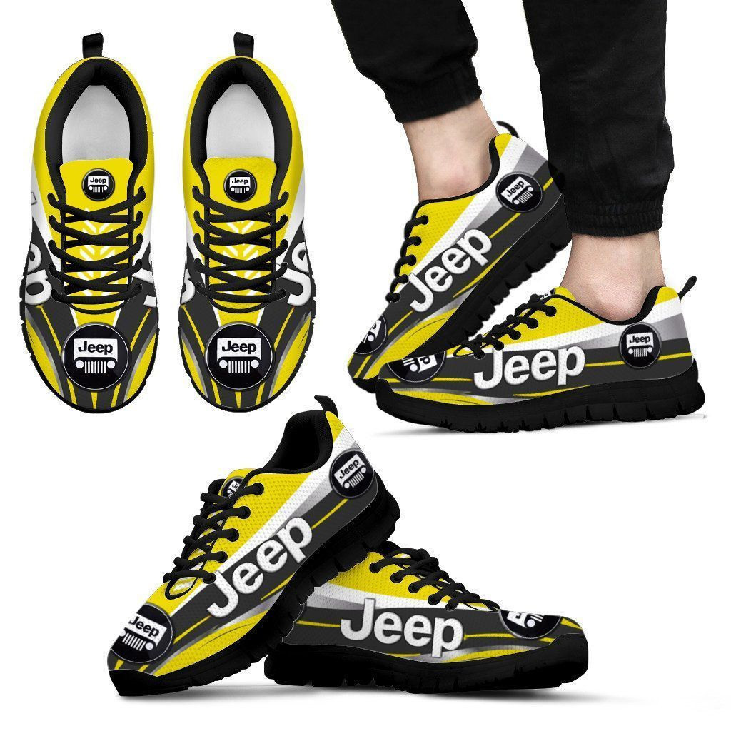 3D Printed Jeep Sneakers Ver 1 For Men & Women (Yellow)