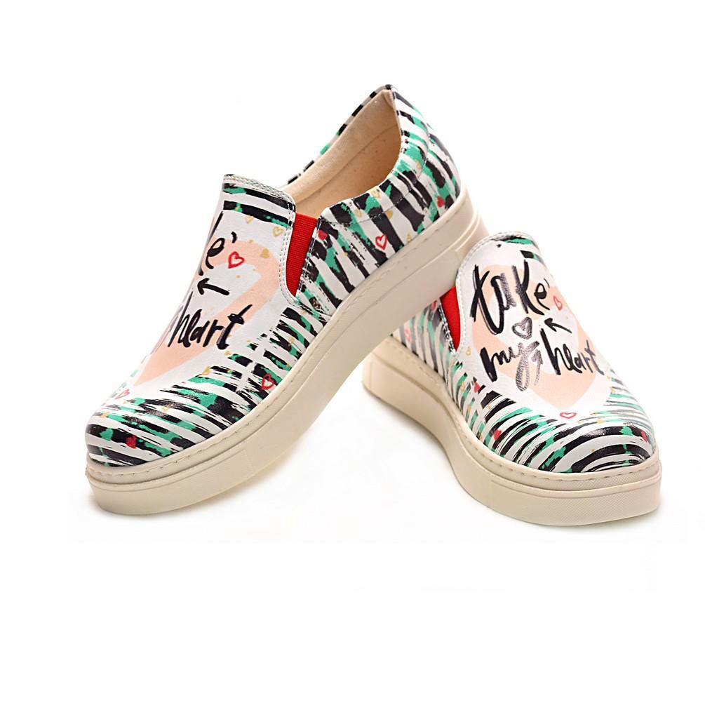 Take My Heart Slip On Sneakers Shoes Nvn107