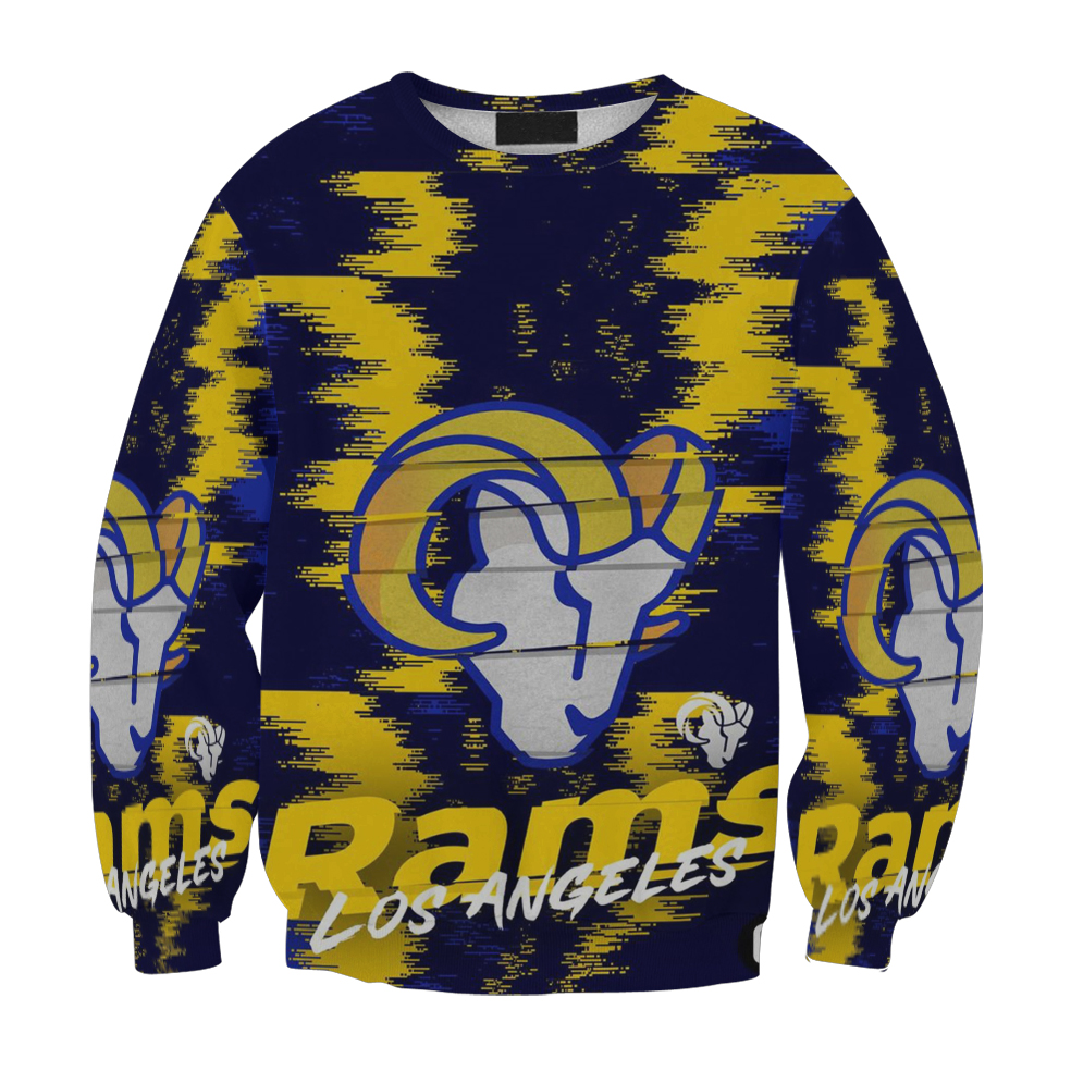 Los Angeles Rams Zigzag Gift For Fan 3D Full Printing Sweatshirt