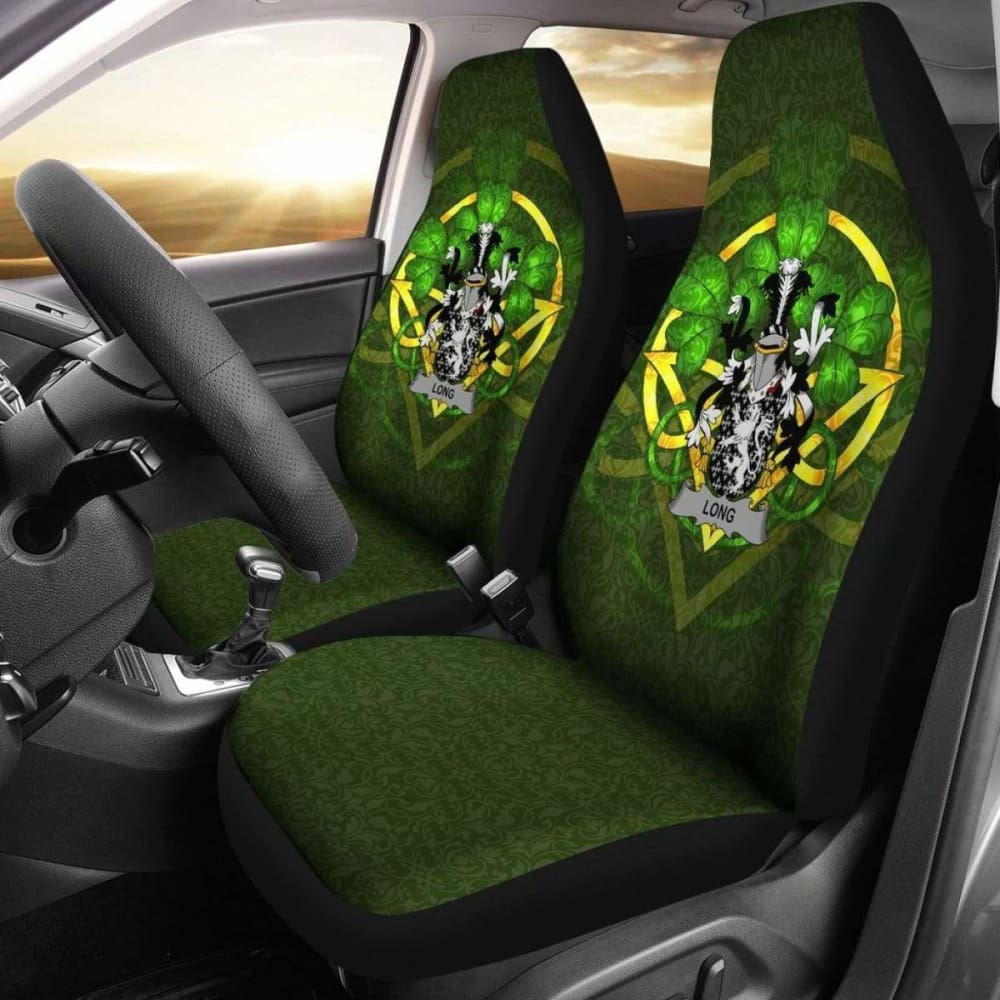 Long Or Longe Ireland Car Seat Cover Celtic Shamrock ( Set Of Two) 154230