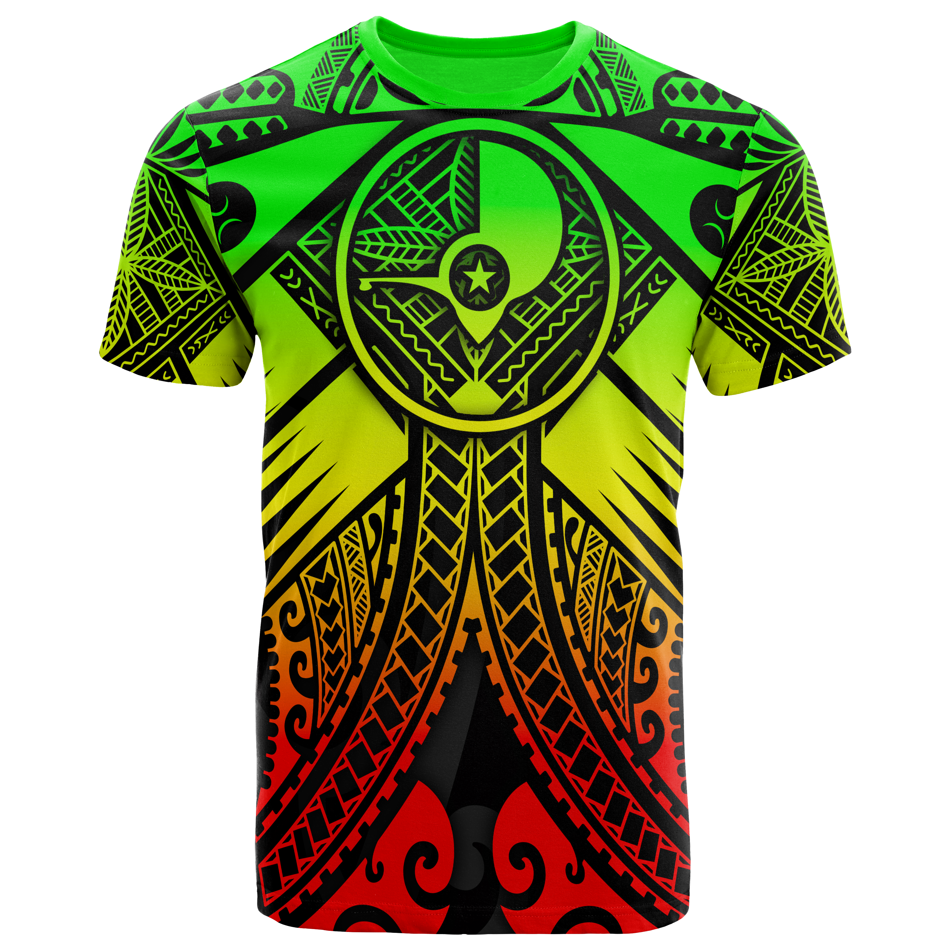 Yap T-Shirts – Reggage Seal With Polynesian Tattoo