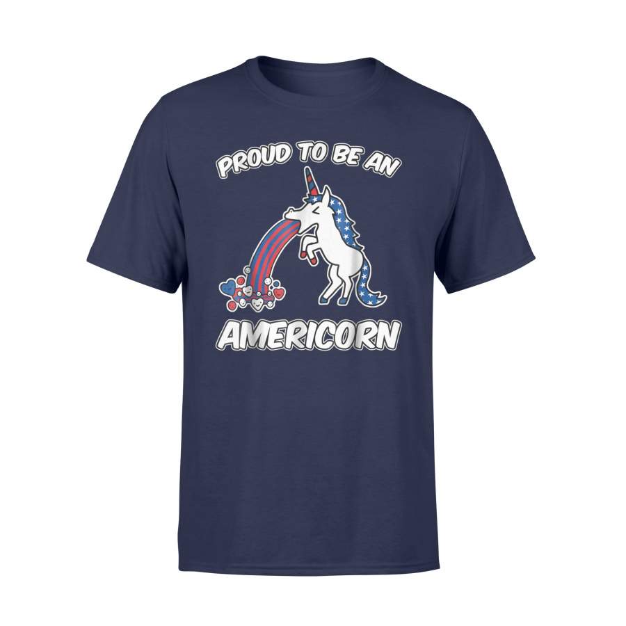 4th Of July Unicorn Proud To Be An Americorn T Shirt