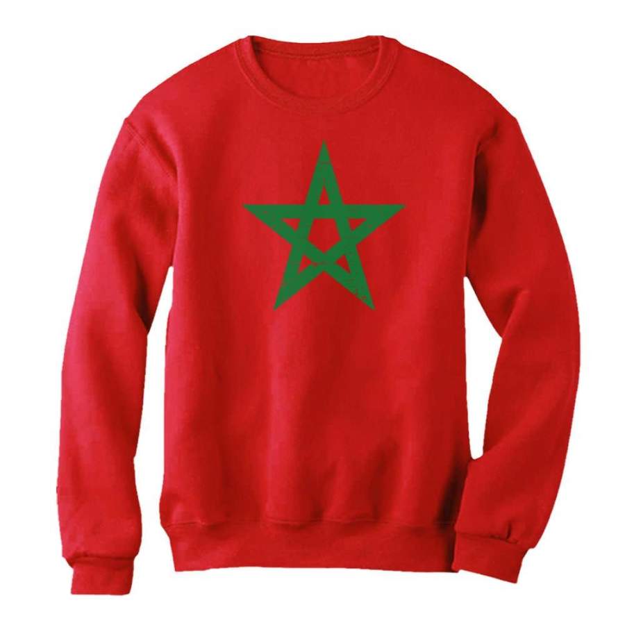 Vintage Morocco Flag Women Sweatshirt