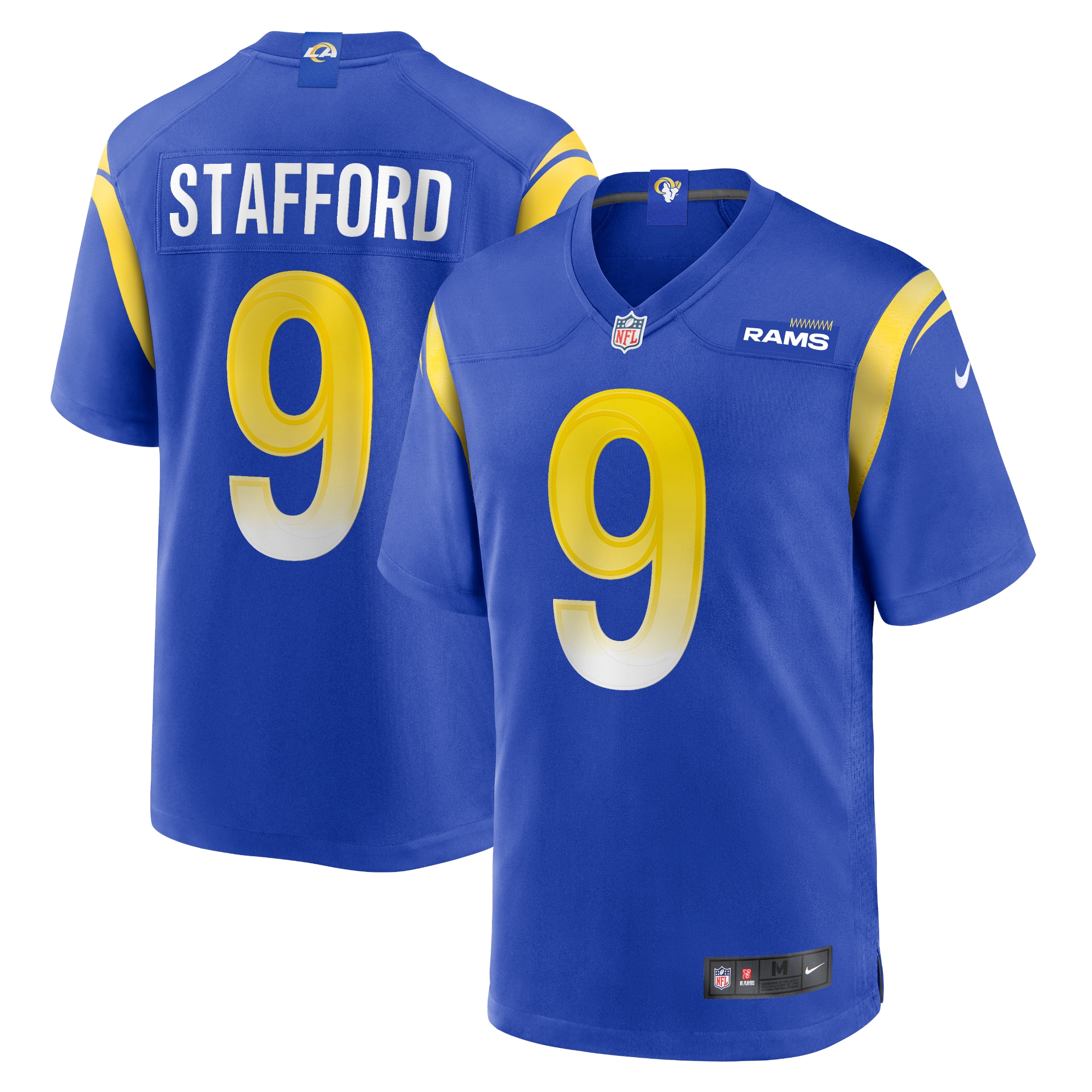 Men’s Los Angeles Rams Matthew Stafford Royal Player Game Jersey