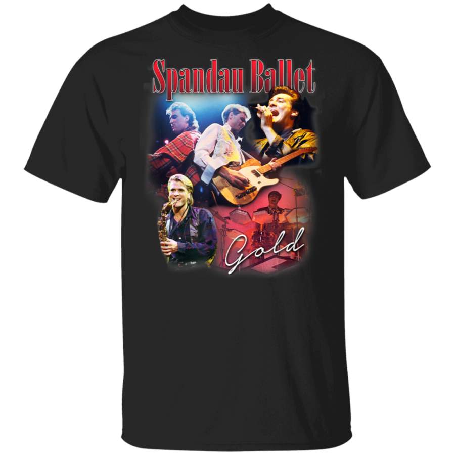 Spandau Ballet Official Gold Homage Vintage  TShirt