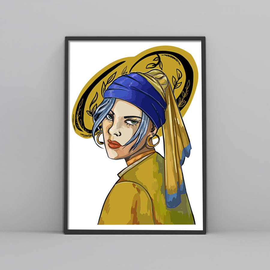 Billie Eilish Perl Earing Poster - Poster Art Design