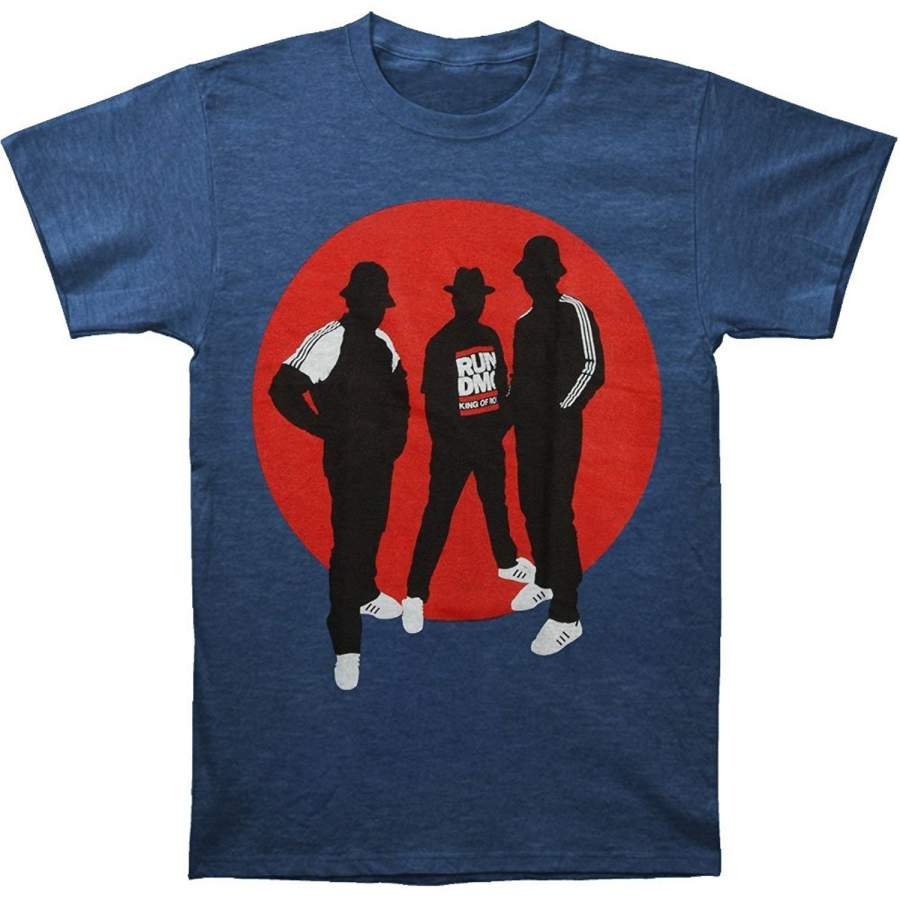 Men’S Fashion T-Shirt Run Dmc Men’S Silhouette Circle Vintage T-Shirt Men Funny T-Shirts