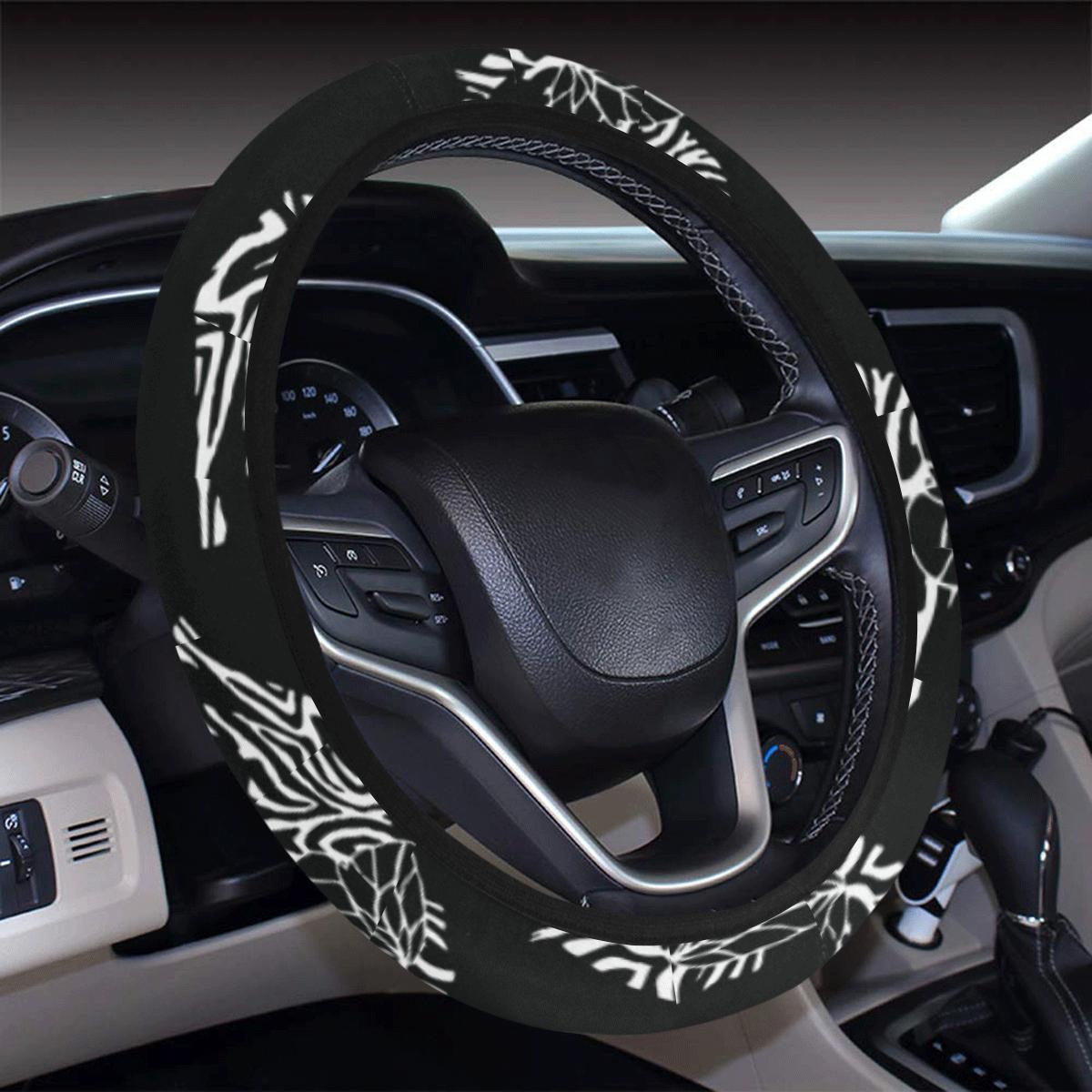 Elephant Tribal Steering Wheel Cover With Elastic Edge