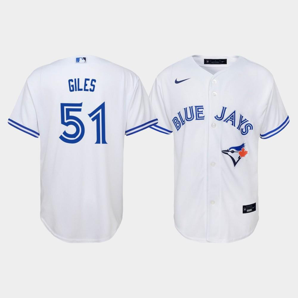 Youth Toronto Blue Jays Ken Giles 51 White Home Jersey